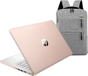 HP 14 Laptop Intel Celeron 4GB 64GB eMMC (Rose Gold)