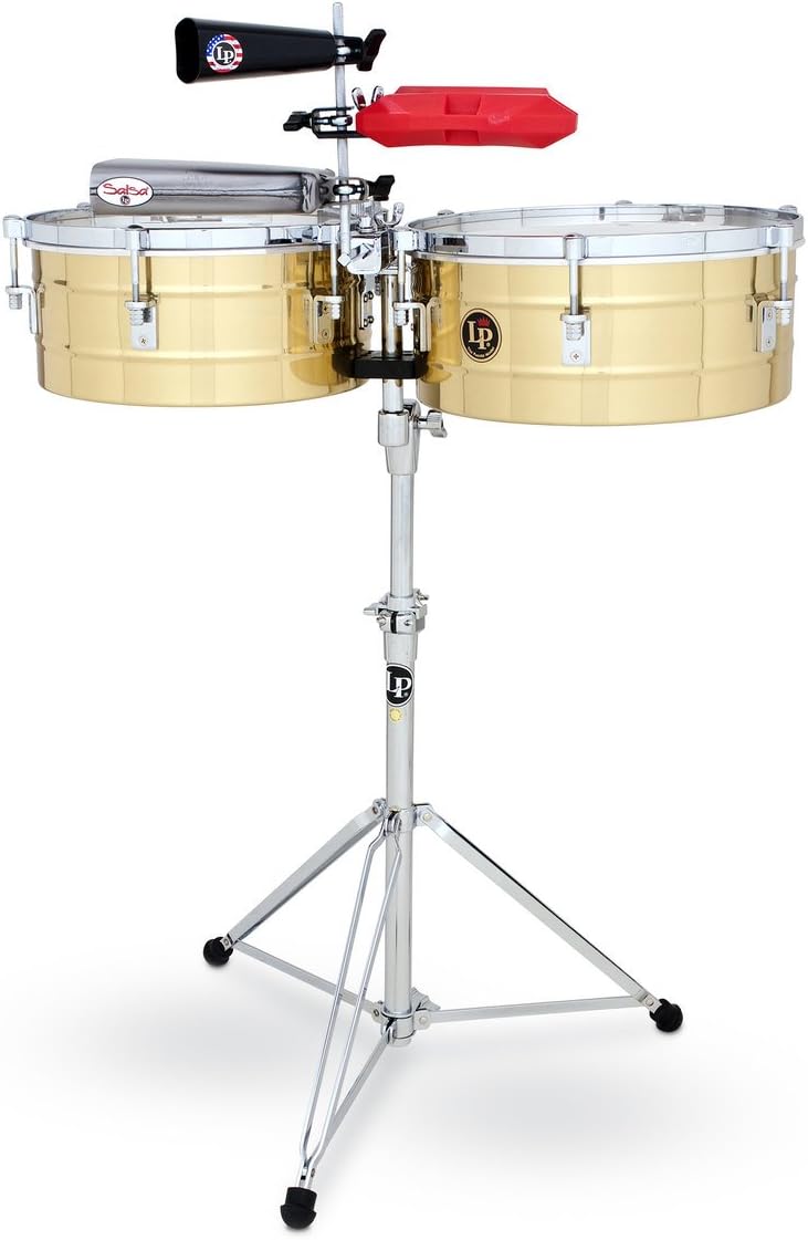 Latin Percussion LP257-B Tito Puente Solid Brass Timbales — main product image