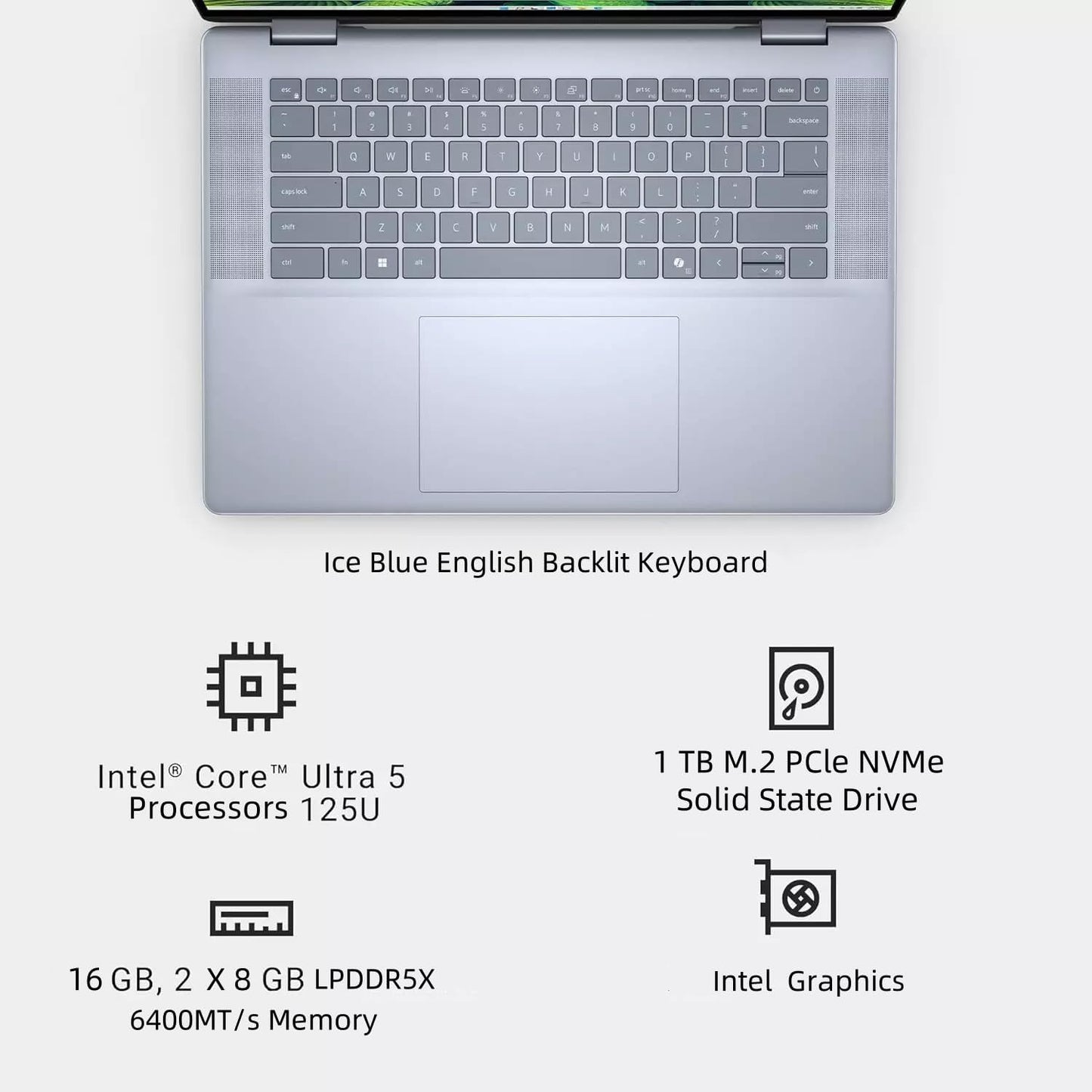 Dell i7640-5359BLU-PUS Inspiron 16 2-in-1 Touch Laptop