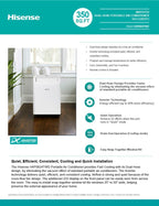 Hisense HAP0824TWD 8000 BTU Portable Air Conditioner - Dual Hose, Smart WiFi