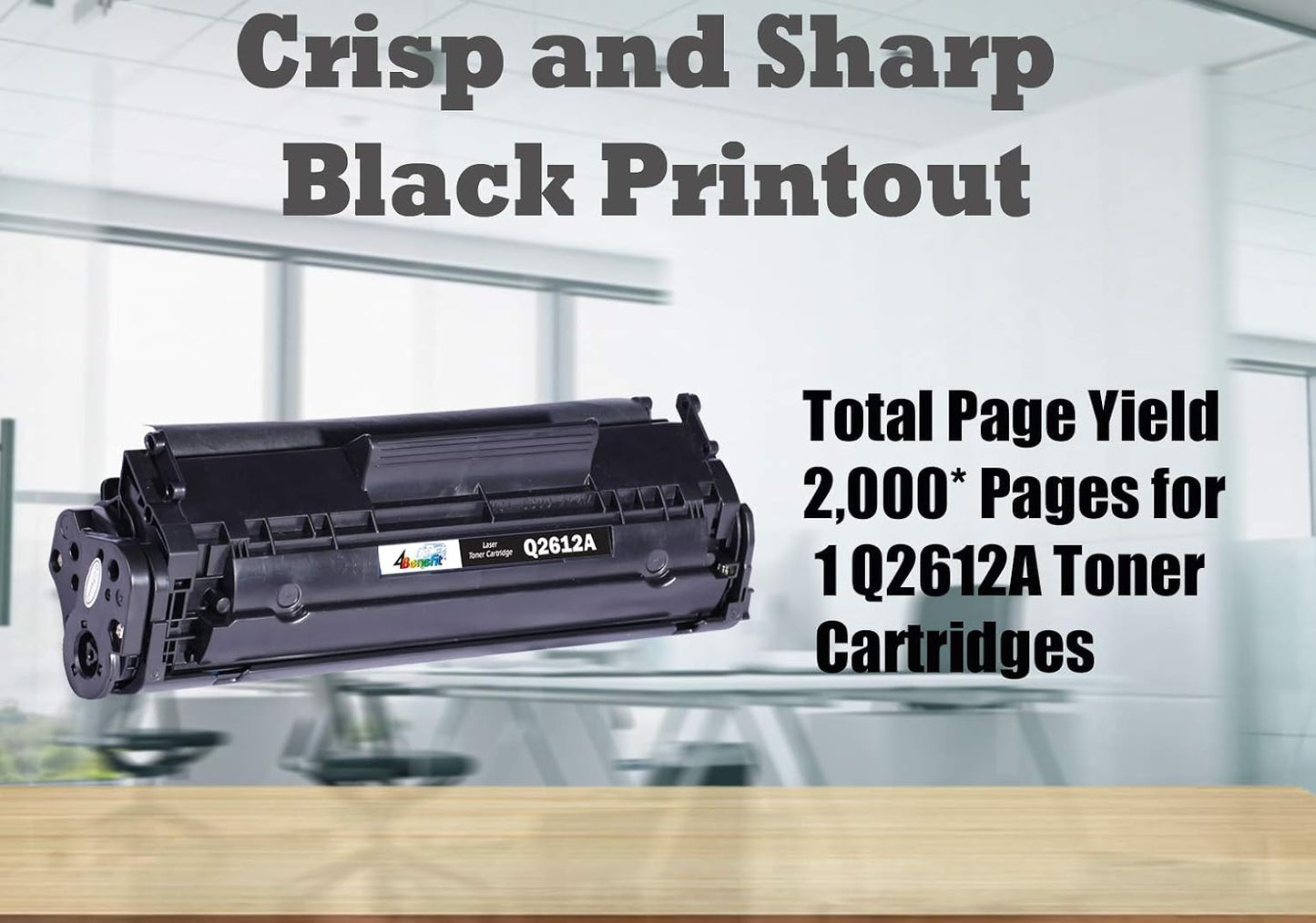 Dell Q2612A Compatible 12A Toner Cartridge - Black