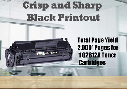 Dell Q2612A Compatible 12A Toner Cartridge - Black