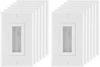 GE 57376 Brush Wall Plate 12-Pack - Cable Management