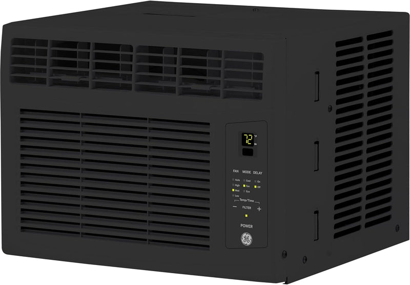 GE AHEF06BC 6000 BTU Electronic Window AC Black — main product image