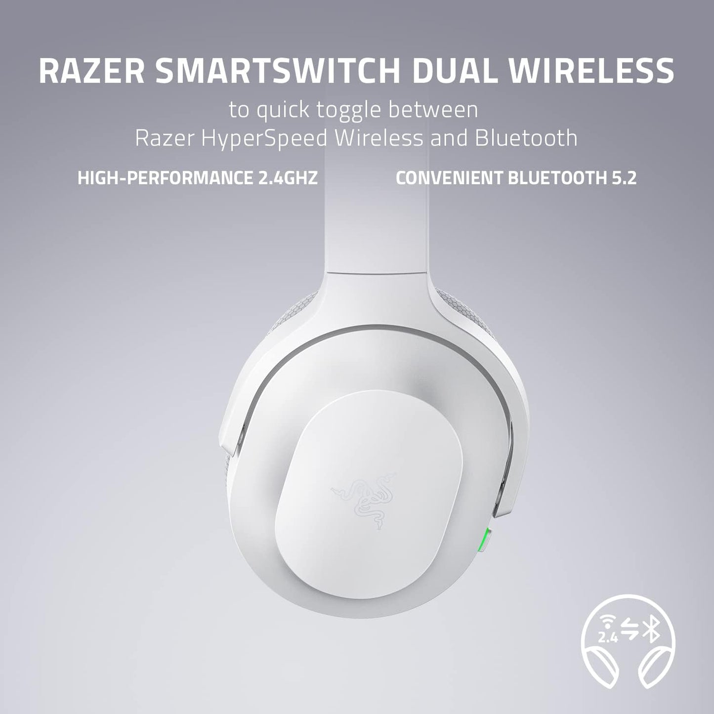 Razer RZ04-03790200-R3M1 Barracuda Wireless Gaming Headset White