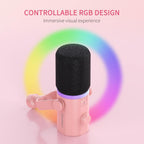 FEELWORLD PM1-AS-P-OF-US XLR USB Dynamic Microphone Pink
