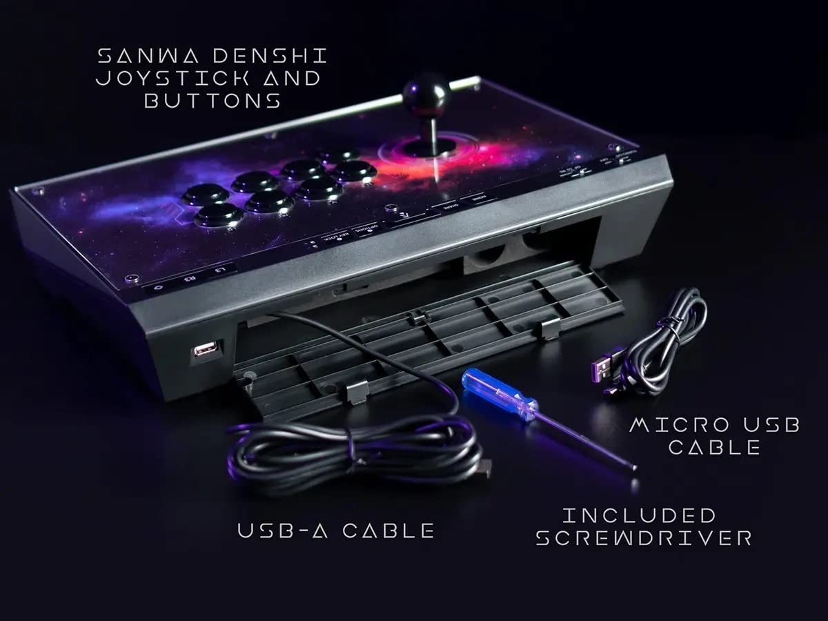 Monoprice Dark Matter Arcade Fight Stick - Multi-Platform