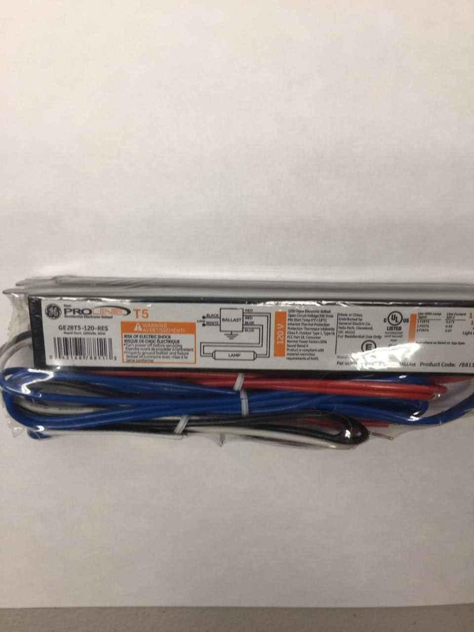 GE Ballast 28T5 120V Electronic Fluorescent Lighting