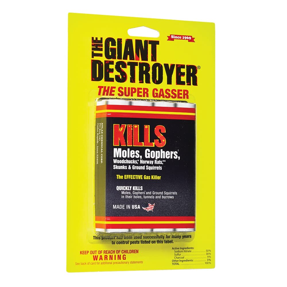 Atlas The Giant Destroyer Gas Killer - Mole & Gopher Control
