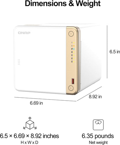 QNAP TS-462-4G-US 4-Bay 2.5GbE Multimedia NAS