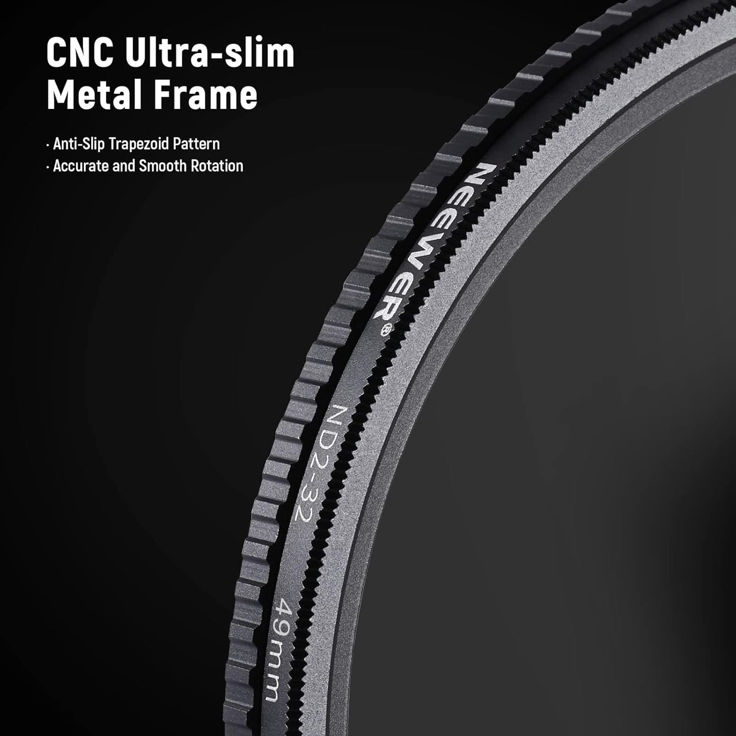 Neewer 10101267 49mm ND2-ND32 Variable Neutral Density Filter