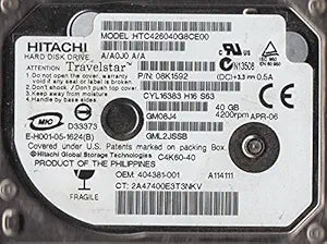 Hitachi HTC426040G8CE00 40GB ZIF 1.8" Hard Drive