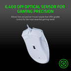 Razer RZ01-03850200-R3M1 DeathAdder Essential White Gaming Mouse