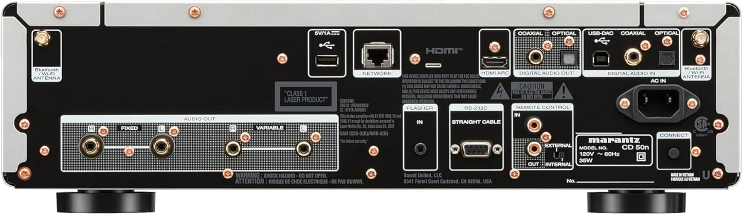 Marantz CD 50n Network CD Player - Silver/Gold, HEOS