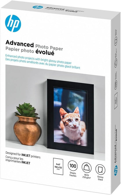HP Q6638A 4x6 Glossy Advanced Photo Paper