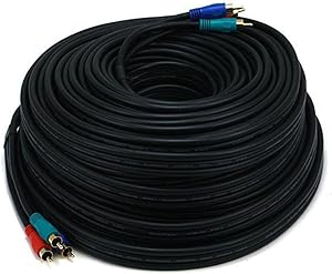 Monoprice 2403 100FT 3-RCA Component Video Cable