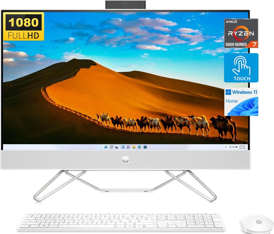 HP Touchscreen all in one desktop: 27", Ryzen 7, 32GB RAM, 1TB SSD