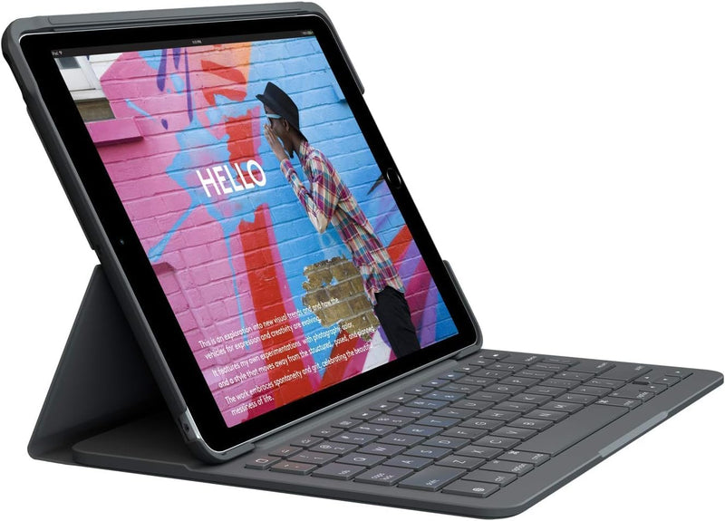 Logitech iPad Keyboard Case Slim Folio Wireless Graphite — main product image
