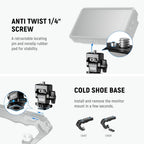 Neewer MA006 Camera Monitor Mount Cold Shoe Swivel Tilt