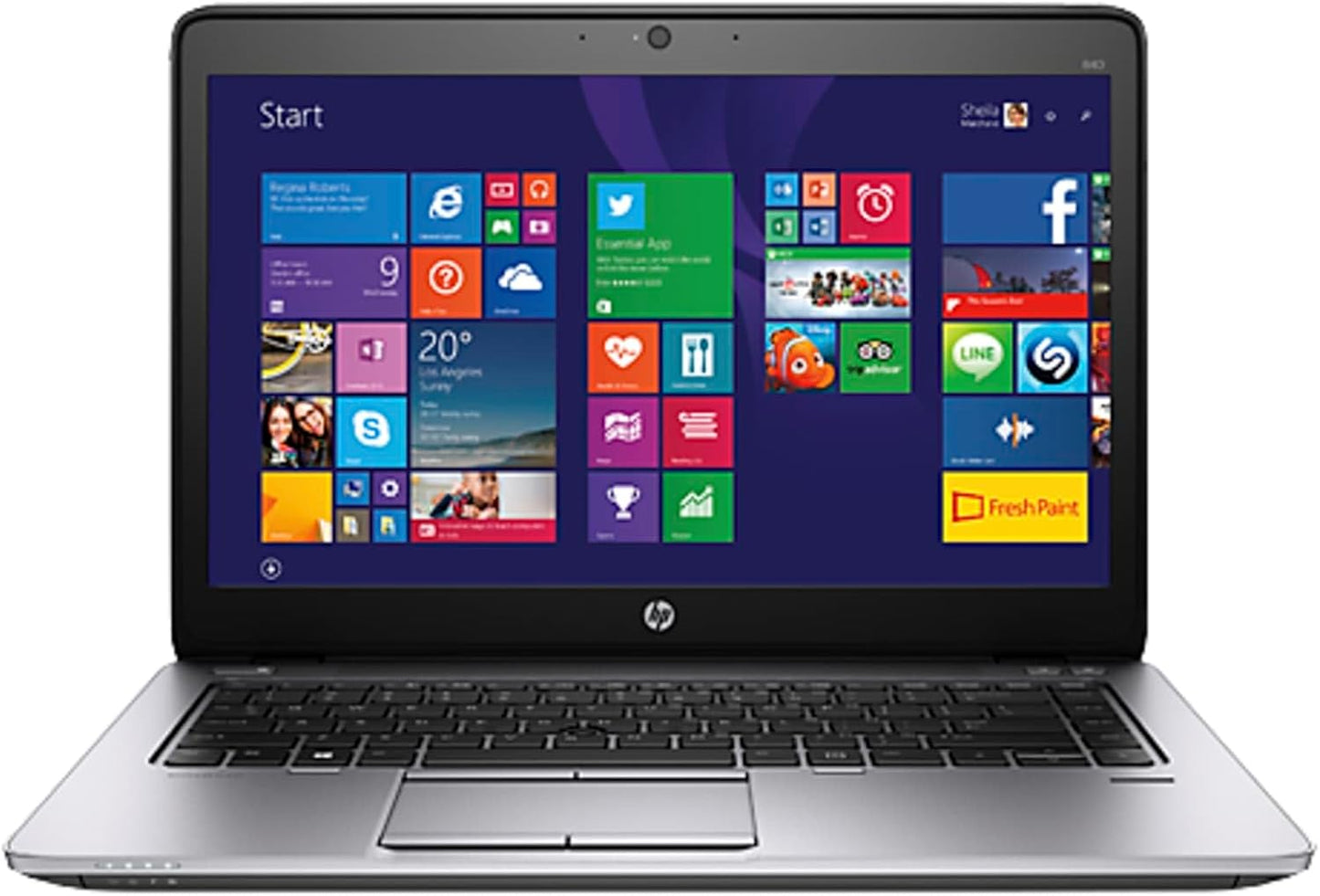 HP EliteBook 840 G2 Laptop: 14" HD+, i7, 8GB, 500GB HDD, Win 11 Pro