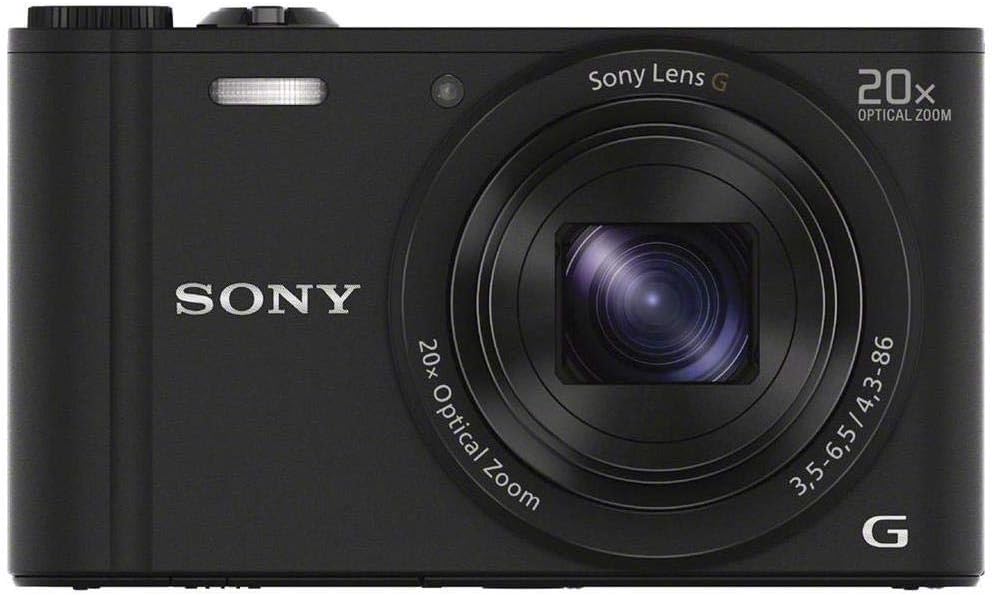 Sony DSCWX350/B 18MP Digital Camera Black 20x Zoom