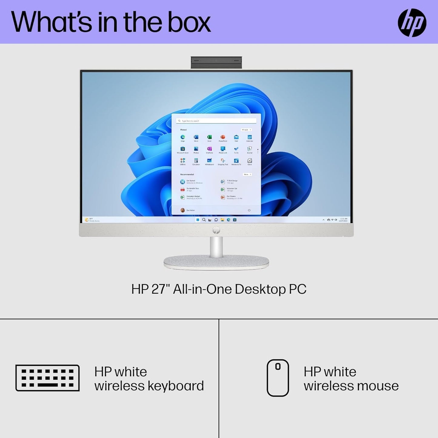 HP 27-cr0082 27" All-in-One Desktop i7 32GB 1TB SSD