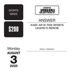 Sony Sports Jeopardy! 2020 Day-to-Day Calendar