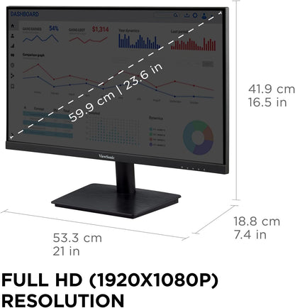 ViewSonic VA2409M 24" IPS FHD Monitor 75Hz