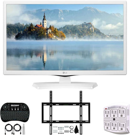 LG E3LG24LM520DWU 24" HD TV Monitor Bundle - Wall Mount, Keyboard