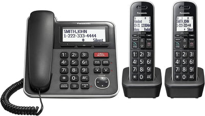 Panasonic KX-TGB852B Corded/Cordless Phone System with Answering Machine