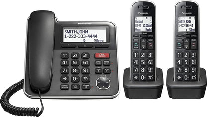 Panasonic KX-TGB852B Corded/Cordless Phone System with Answering Machine