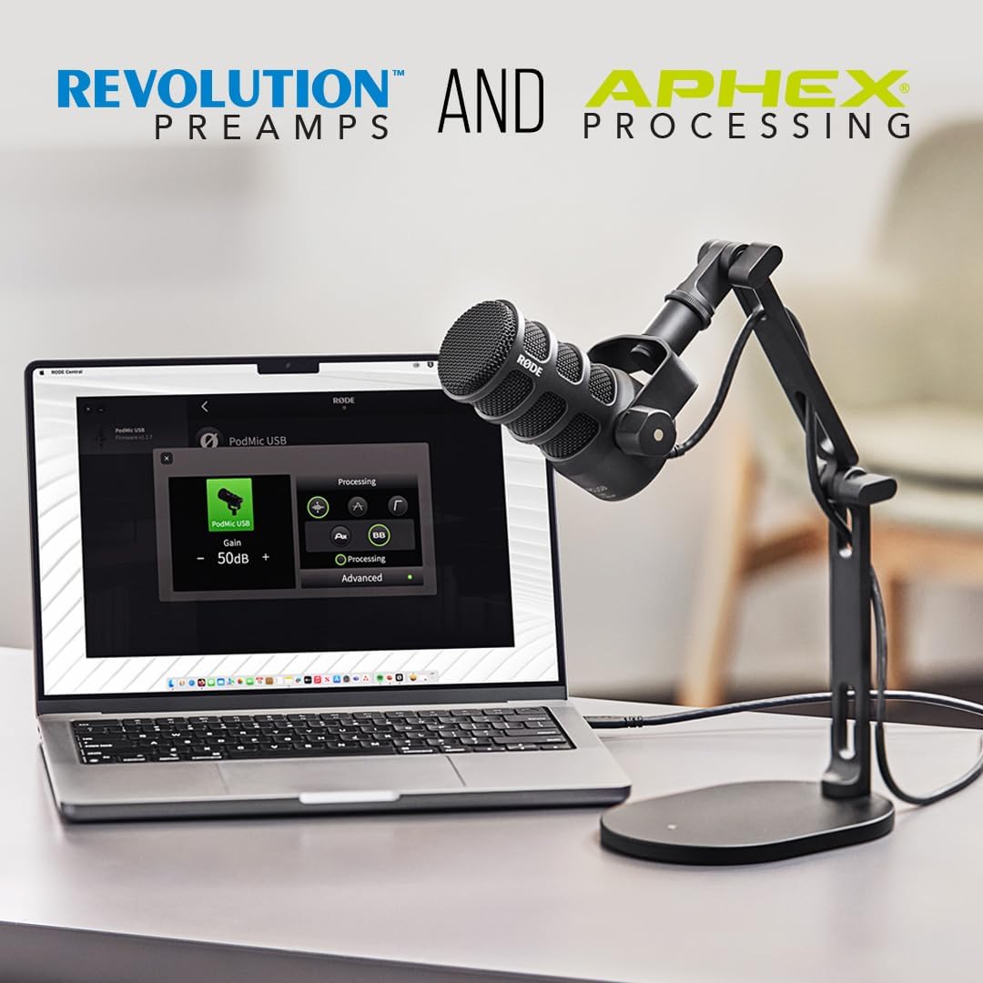 Rode PODMICUSB Dynamic Broadcast Microphone XLR/USB
