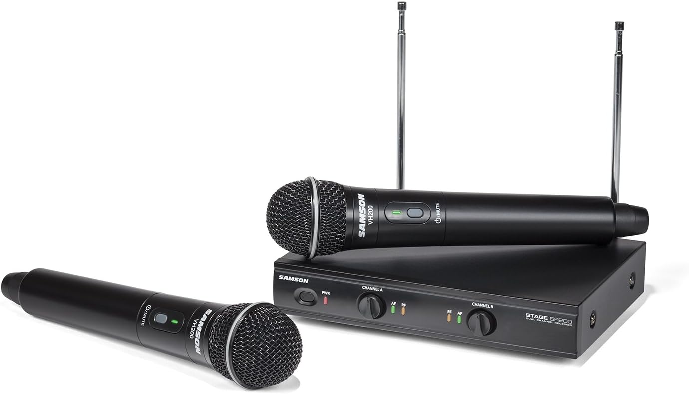 Samson SWS200HH C Stage 200 Dual Wireless Handheld Microphone System