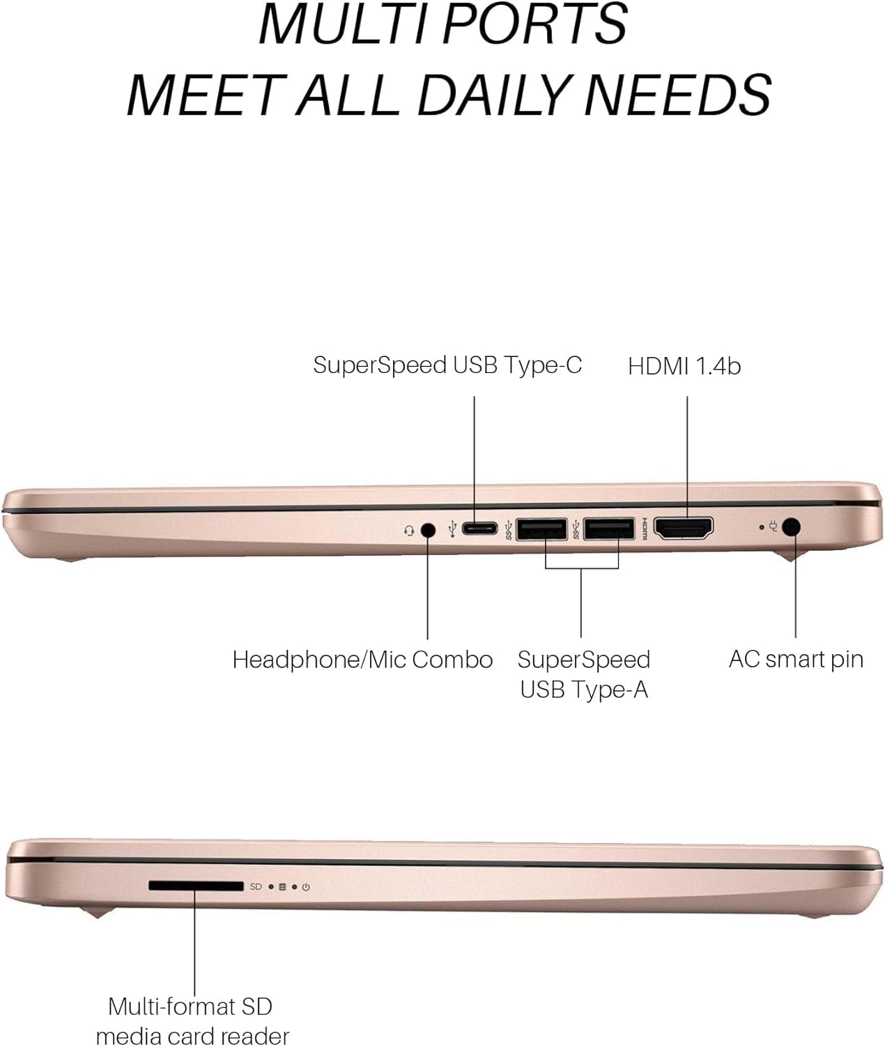 HP hp 14 laptop Quad-Core 16GB 384GB SSD