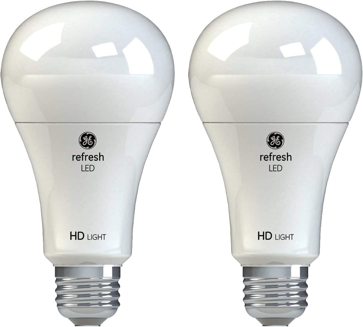 GE 93127610 Refresh LED A19 Light Bulbs 75W 2-Pack
