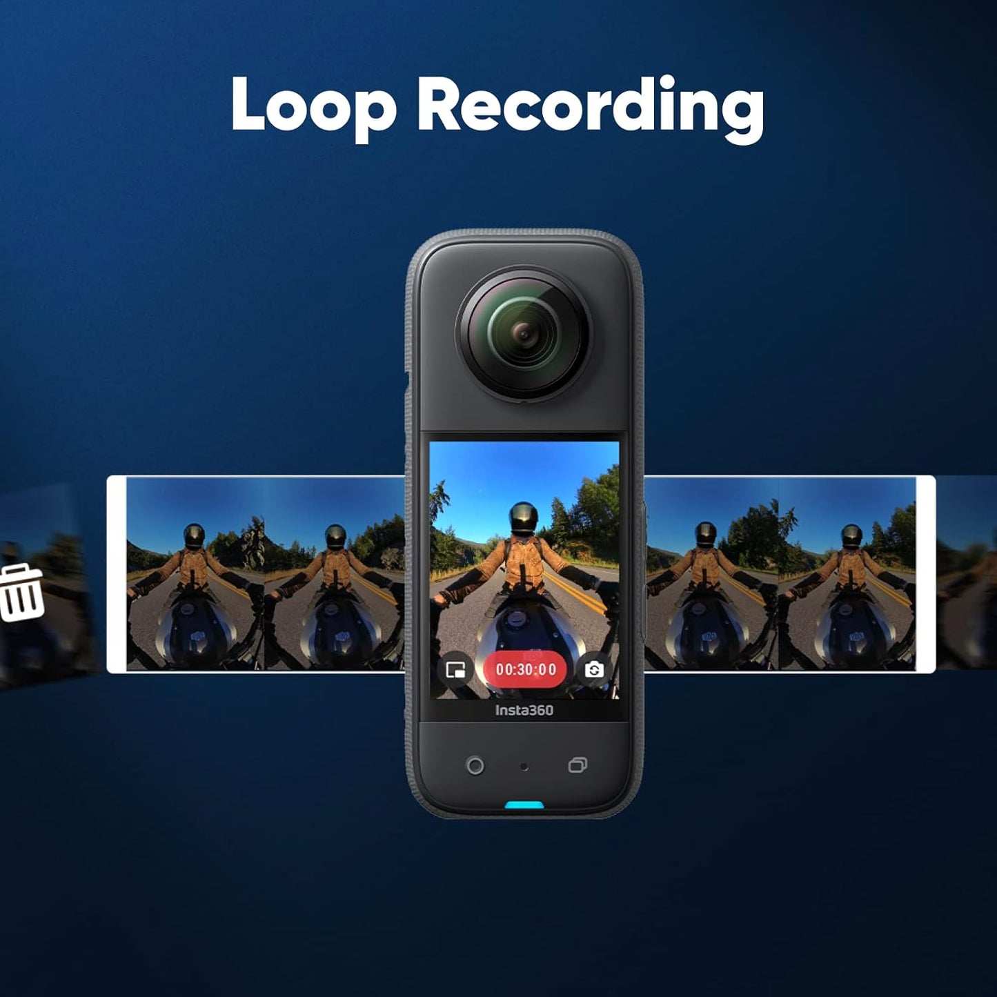 Insta360 X3 Waterproof 5.7K 360 Motorcycle Action Camera