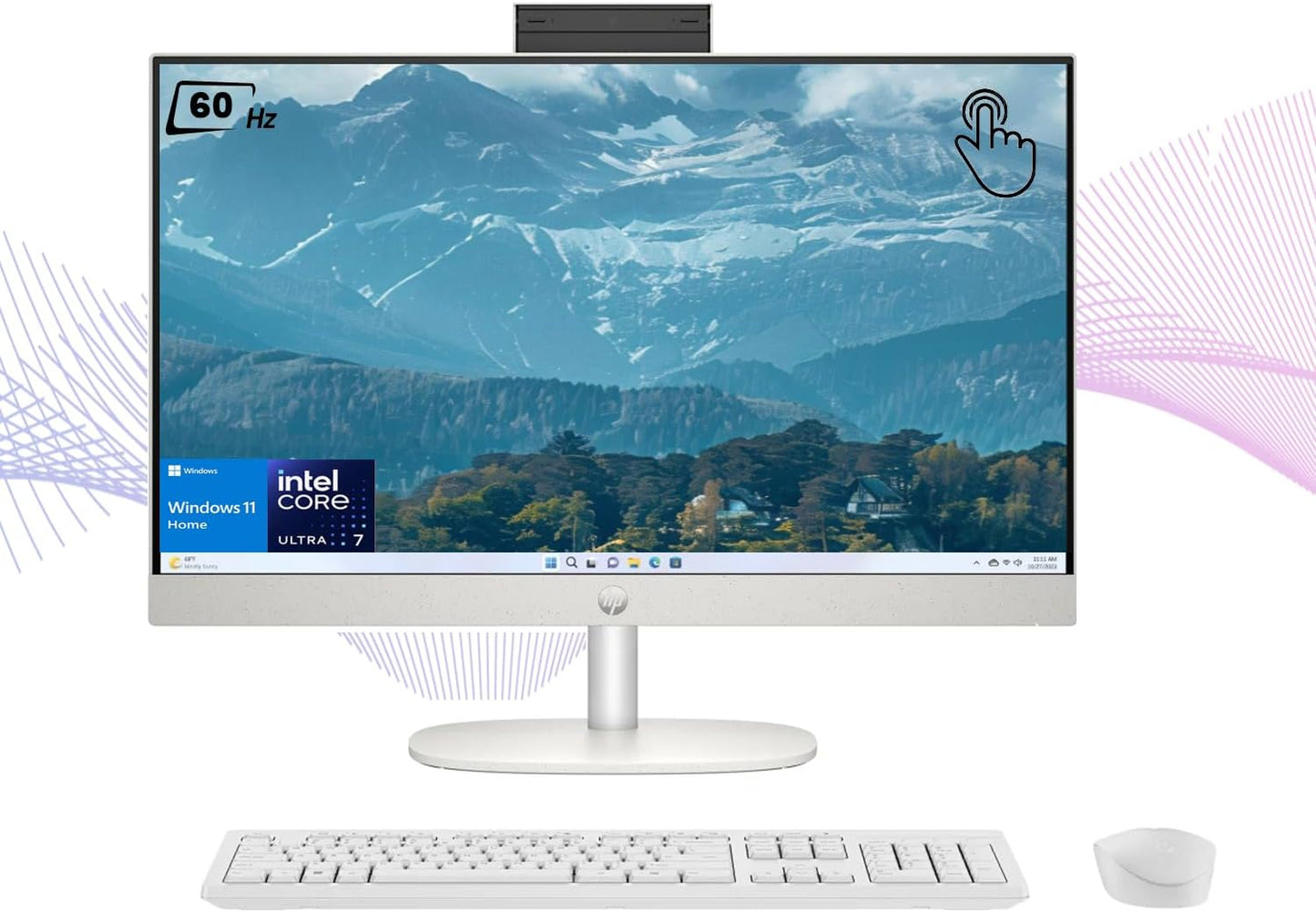 HP 27-cr1057c All-in-One Desktop Ultra 7 Touchscreen