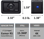 Sony DSCRX0M2/B RX0 II Ultra-Compact 4K Camera