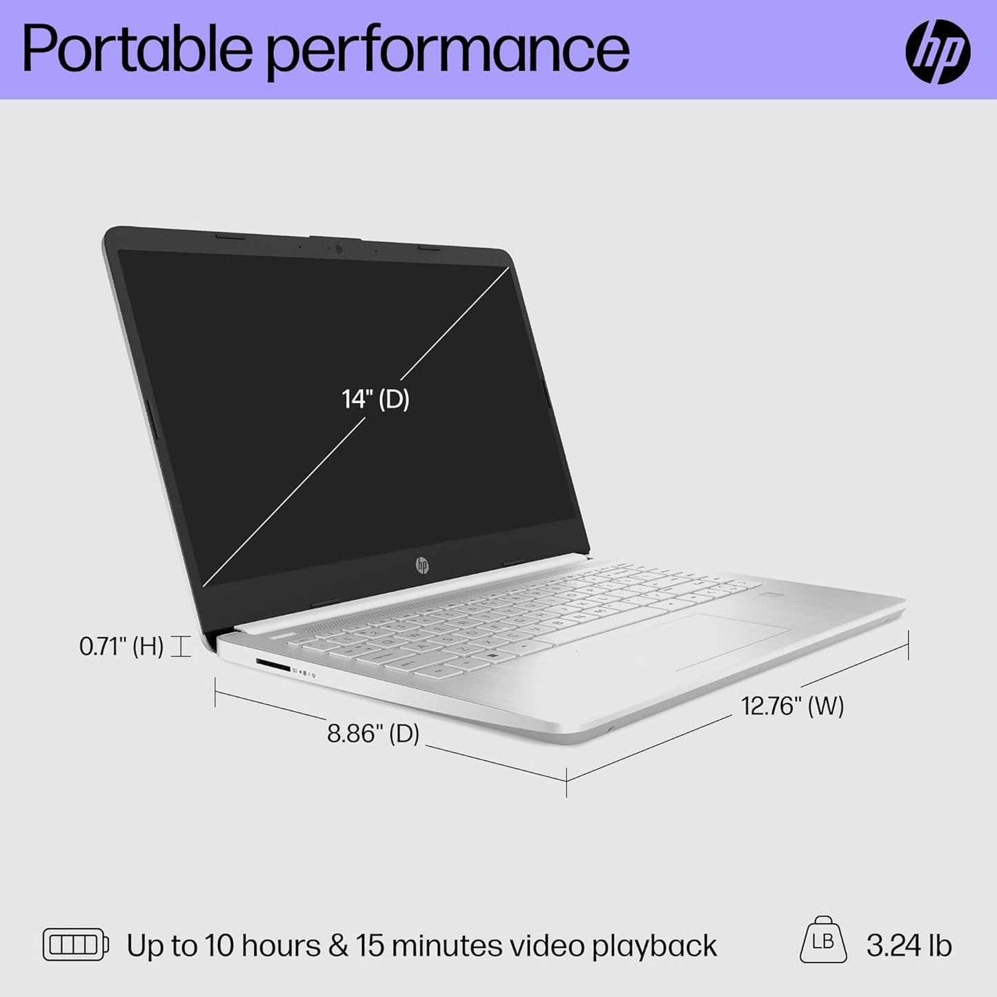 HP 8Y7L1UA#ABA 14-dq5000nr Intel i3 14" Laptop