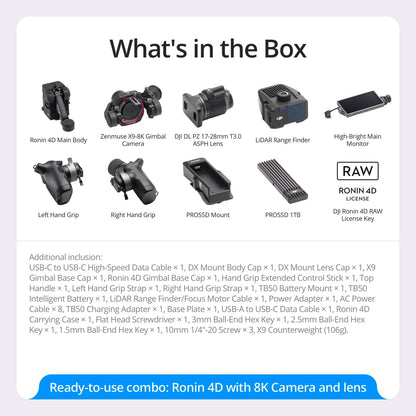 DJI CP.RN.00000351.01 Ronin 4D 8K Cinema Camera Combo