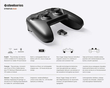 SteelSeries 69075 Stratus Duo Wireless Gaming Controller
