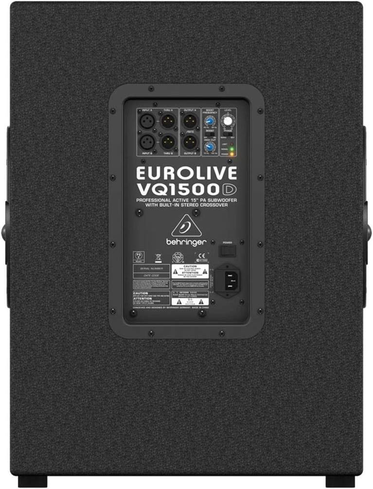 Behringer VQ1500D 500W 15" Powered PA Subwoofer