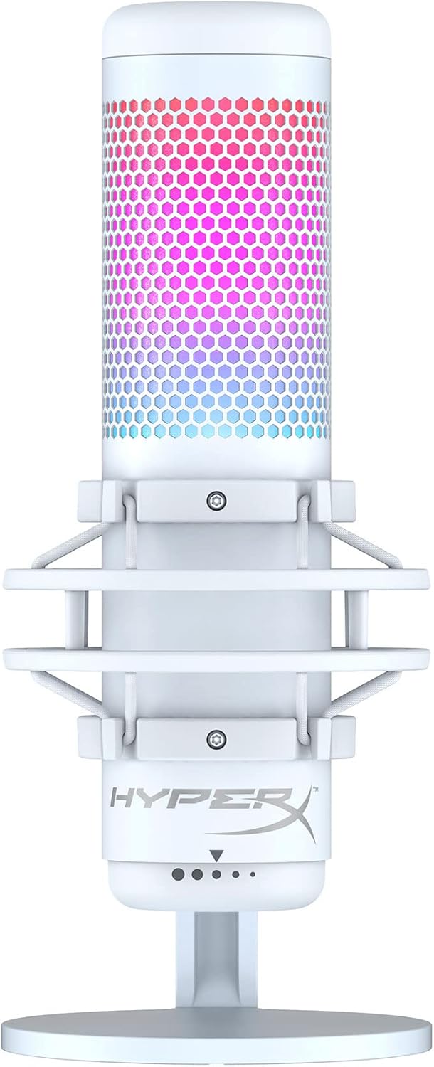 HyperX 519P0AA-cr QuadCast S RGB USB Microphone White — main product image