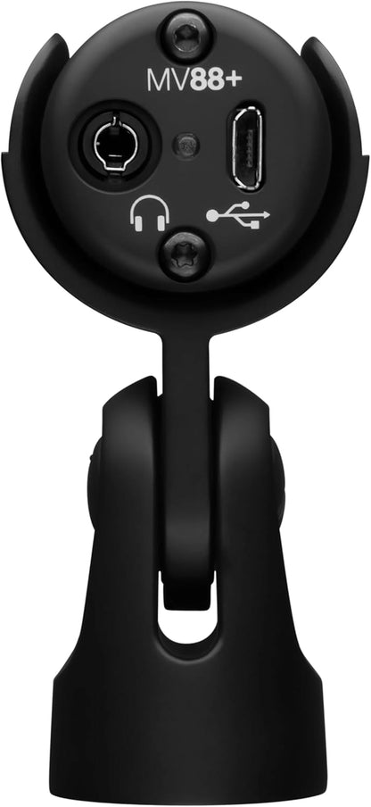 Shure MV88+ USB Microphone: Stereo Condenser for Recording