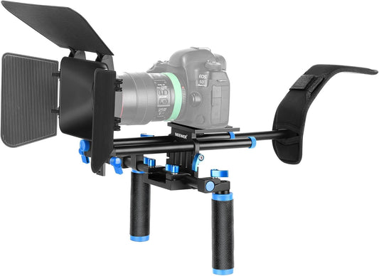 Neewer Camera Shoulder Rig Video Film Making System Kit Blue