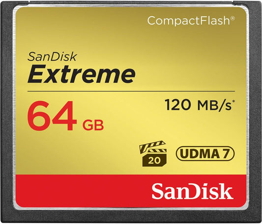 SanDisk SDCFXS-064G-A46 Extreme 64GB CompactFlash Memory Card