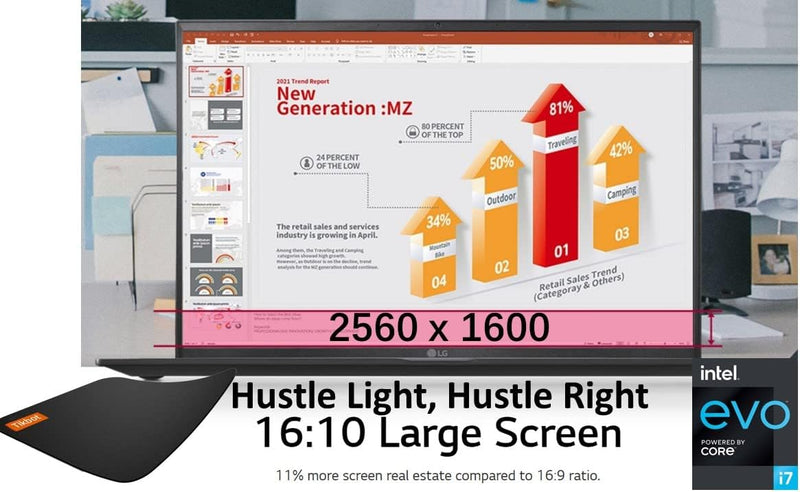 LG Ultra-Lightweight Laptop i7-1165G7 16GB 2TB SSD — main product image