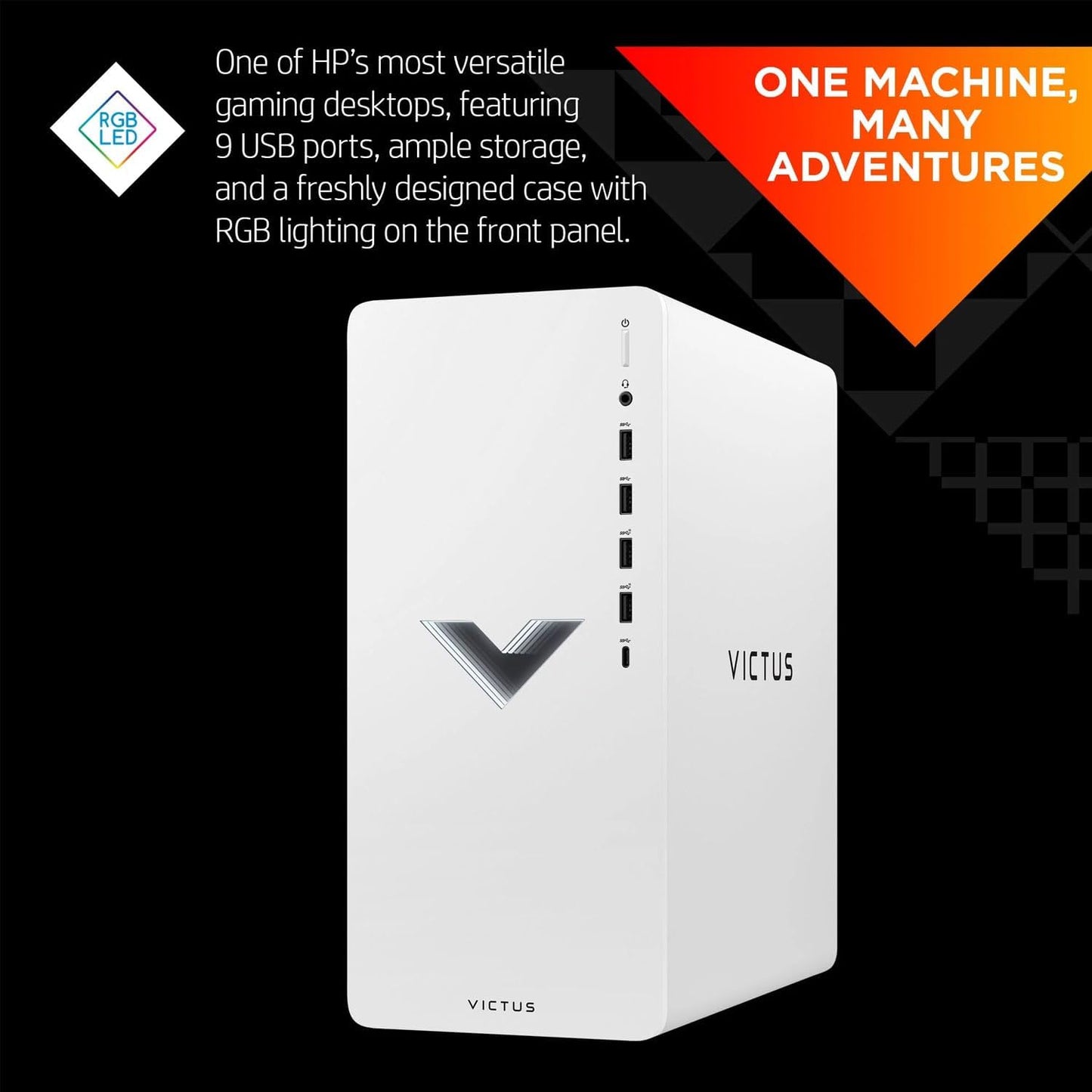 HP TPC-F124-MT Victus Ryzen 5 RTX 4060 Gaming Desktop