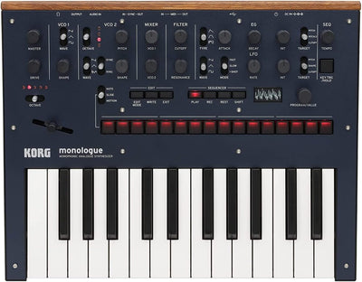 Korg MONOLOGUEBL Monophonic Analog Synthesizer - Blue
