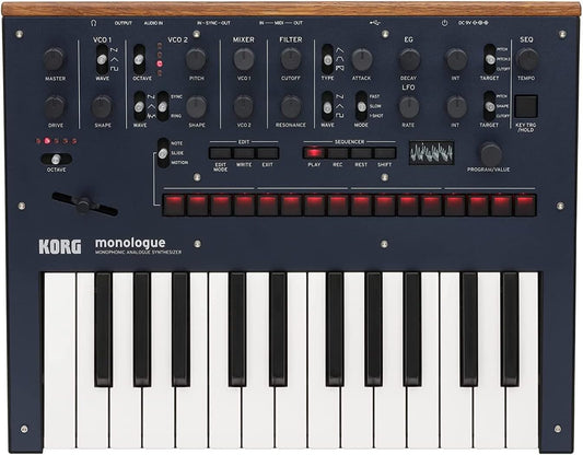 Korg MONOLOGUEBL Monophonic Analog Synthesizer - Blue